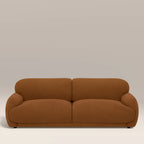 Cloud 3 Seater Sofa | Caramel Brown Sustainable Mohair Velvet