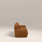 Cloud 3 Seater Sofa | Caramel Brown Sustainable Mohair Velvet
