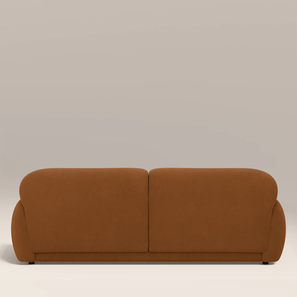 Cloud 3 Seater Sofa | Caramel Brown Sustainable Mohair Velvet