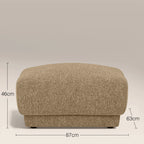 Cloud Footstool | Speckled Cappuccino Boucle