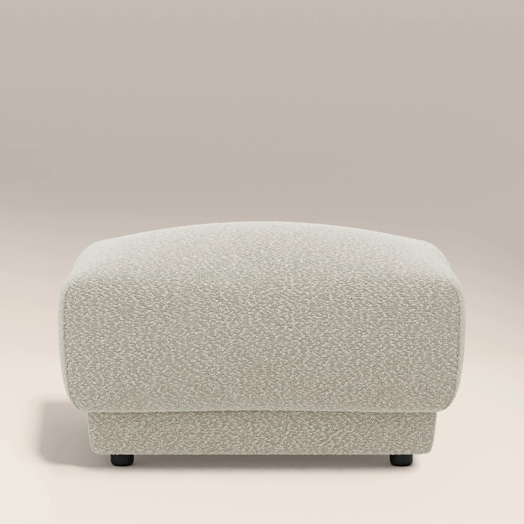 Cloud Footstool | Speckled Stone Sustainable Boucle