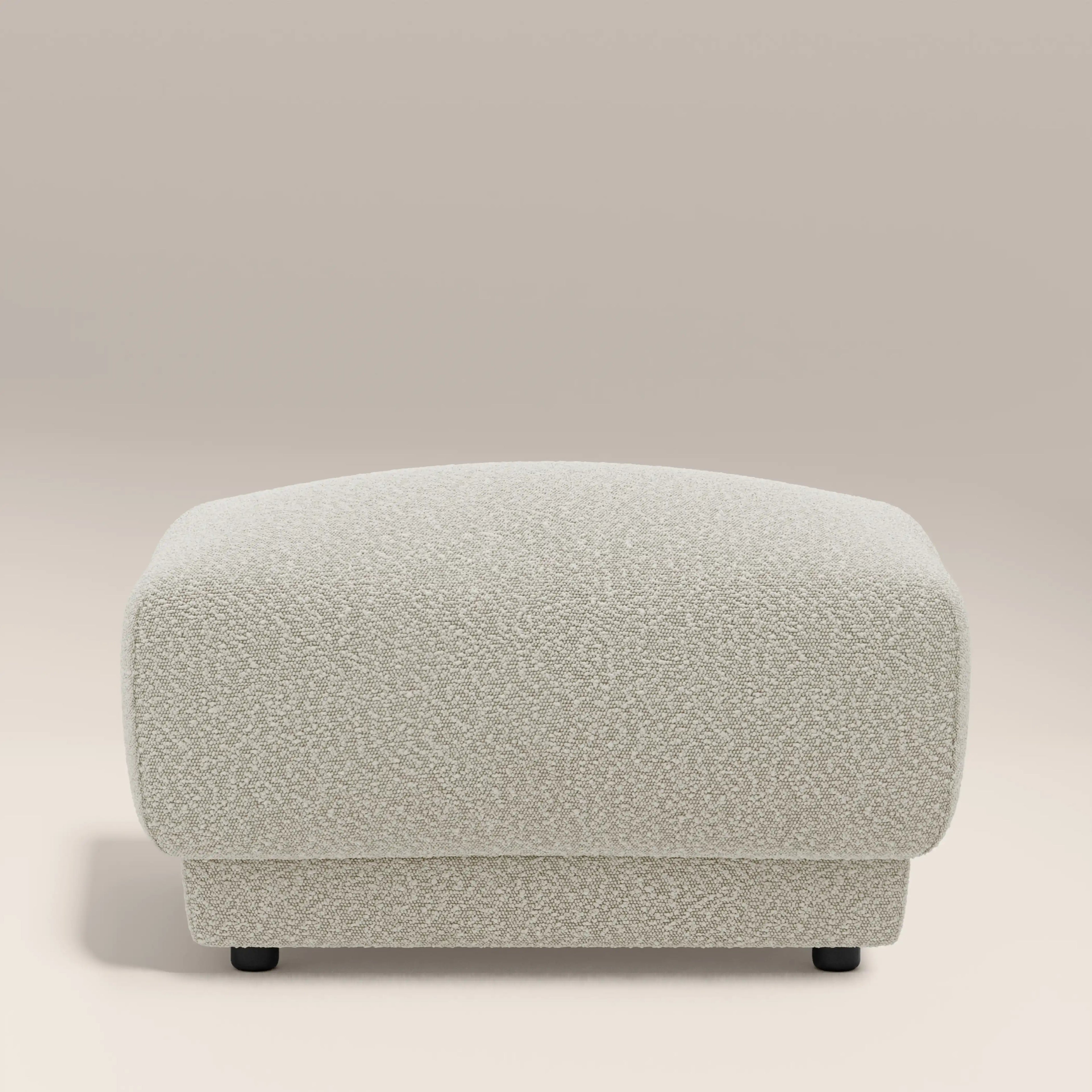 Cloud Footstool | Speckled Stone Sustainable Boucle