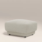 Cloud Footstool | Speckled Stone Sustainable Boucle