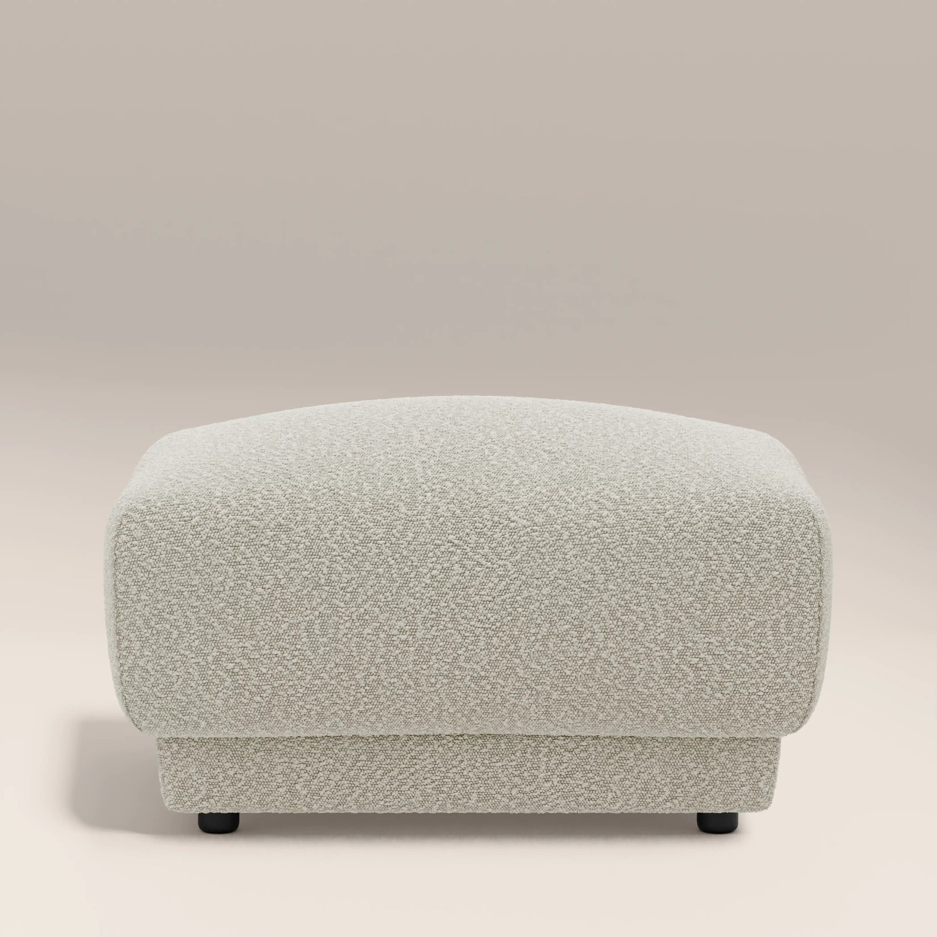 Cloud Footstool | Speckled Stone Sustainable Boucle