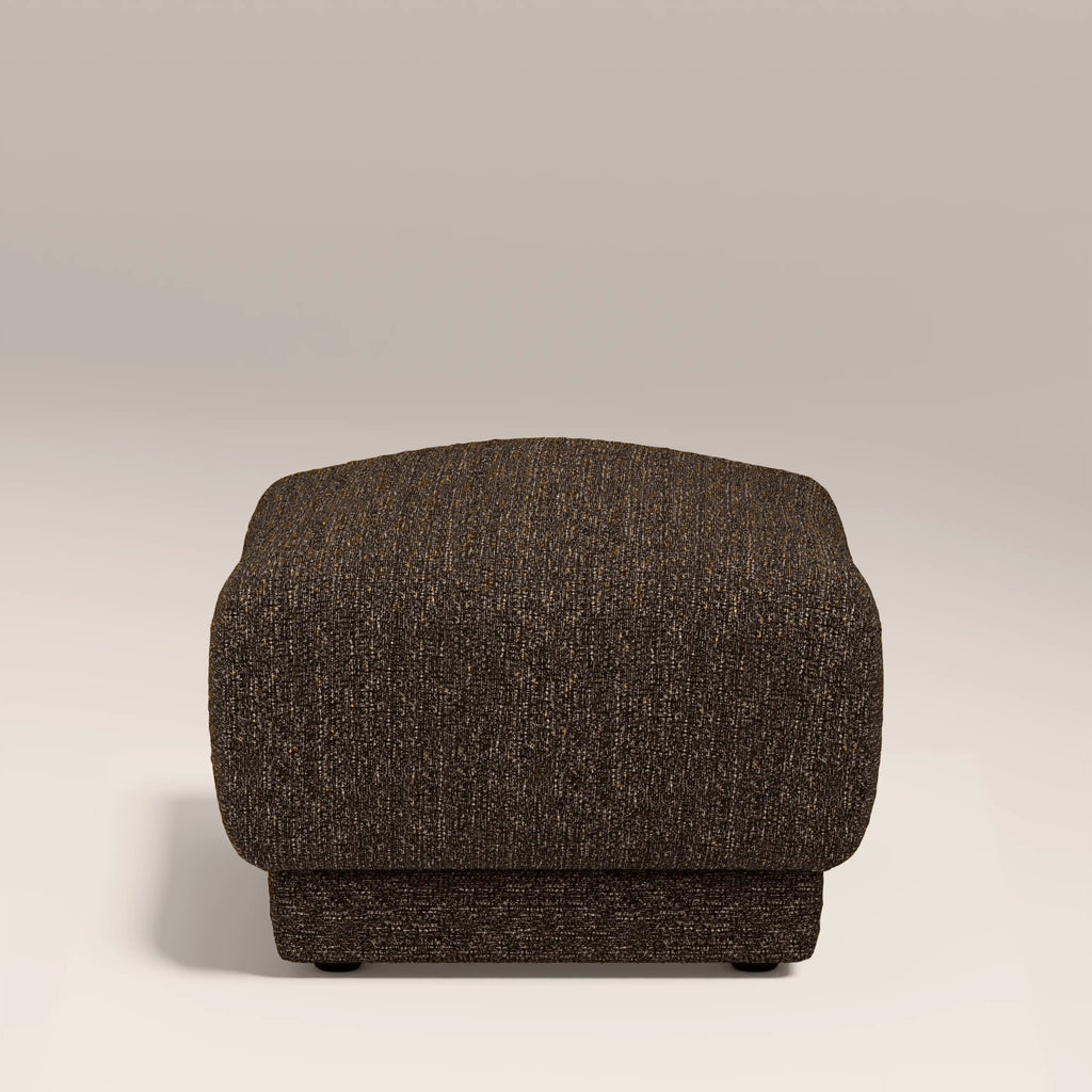 Cloud Footstool | Speckled Espresso Boucle