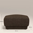 Cloud Footstool | Speckled Espresso Boucle