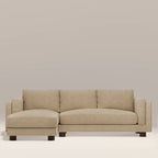 Halton Left Hand Chaise Sofa | Speckled Latte Boucle
