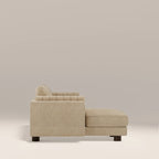 Halton Left Hand Chaise Sofa | Speckled Latte Boucle