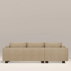 Halton Left Hand Chaise Sofa | Speckled Latte Boucle