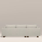Halton Left Hand Chaise Sofa | Speckled Stone Sustainable Boucle