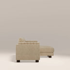 Halton Right Hand Chaise Sofa | Speckled Latte Boucle