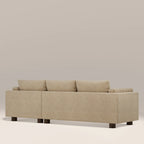 Halton Right Hand Chaise Sofa | Speckled Latte Boucle