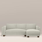 Halton Right Hand Chaise Sofa | Speckled Stone Sustainable Boucle