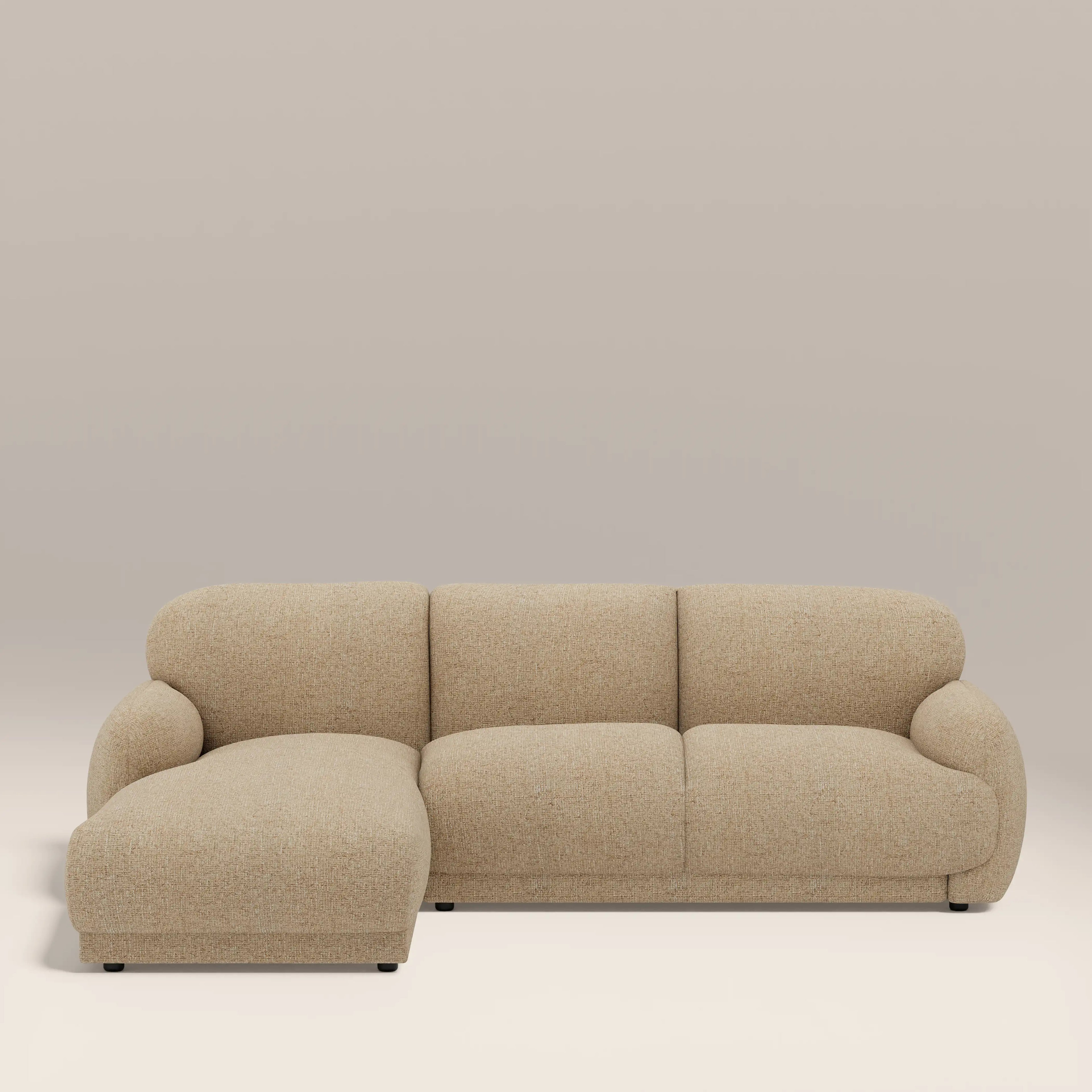 Cloud Left Hand Chaise Sofa | Speckled Latte Boucle