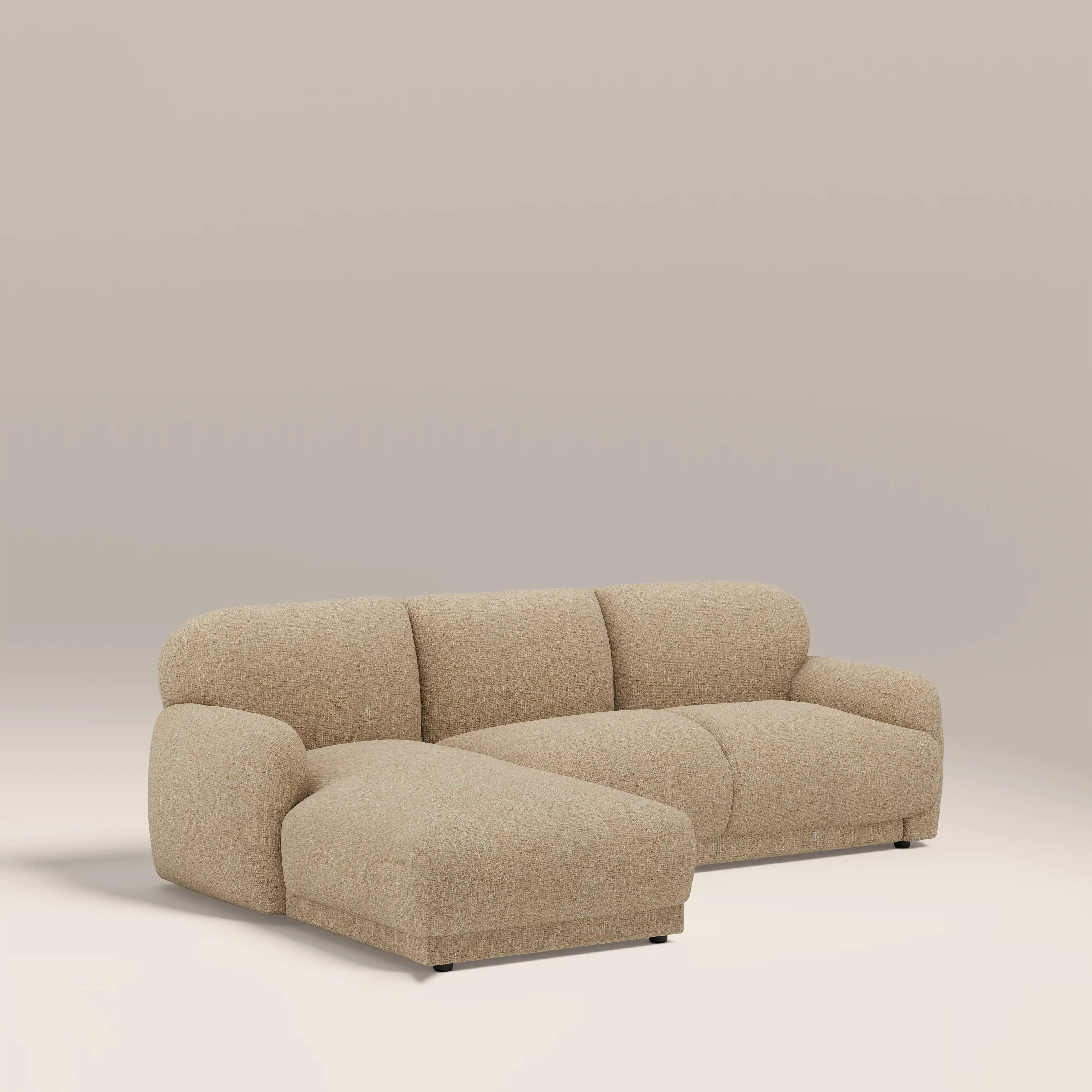 Cloud Left Hand Chaise Sofa | Speckled Latte Boucle