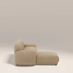 Cloud Left Hand Chaise Sofa | Speckled Latte Boucle