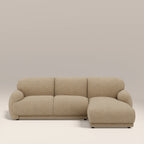 Cloud Right Hand Chaise Sofa | Speckled Latte Boucle