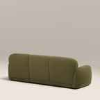Cloud Right Hand Chaise Sofa | Moss Green Sustainable Mohair Velvet