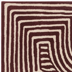 Bauhaus Hand Tufted Rug | Plum