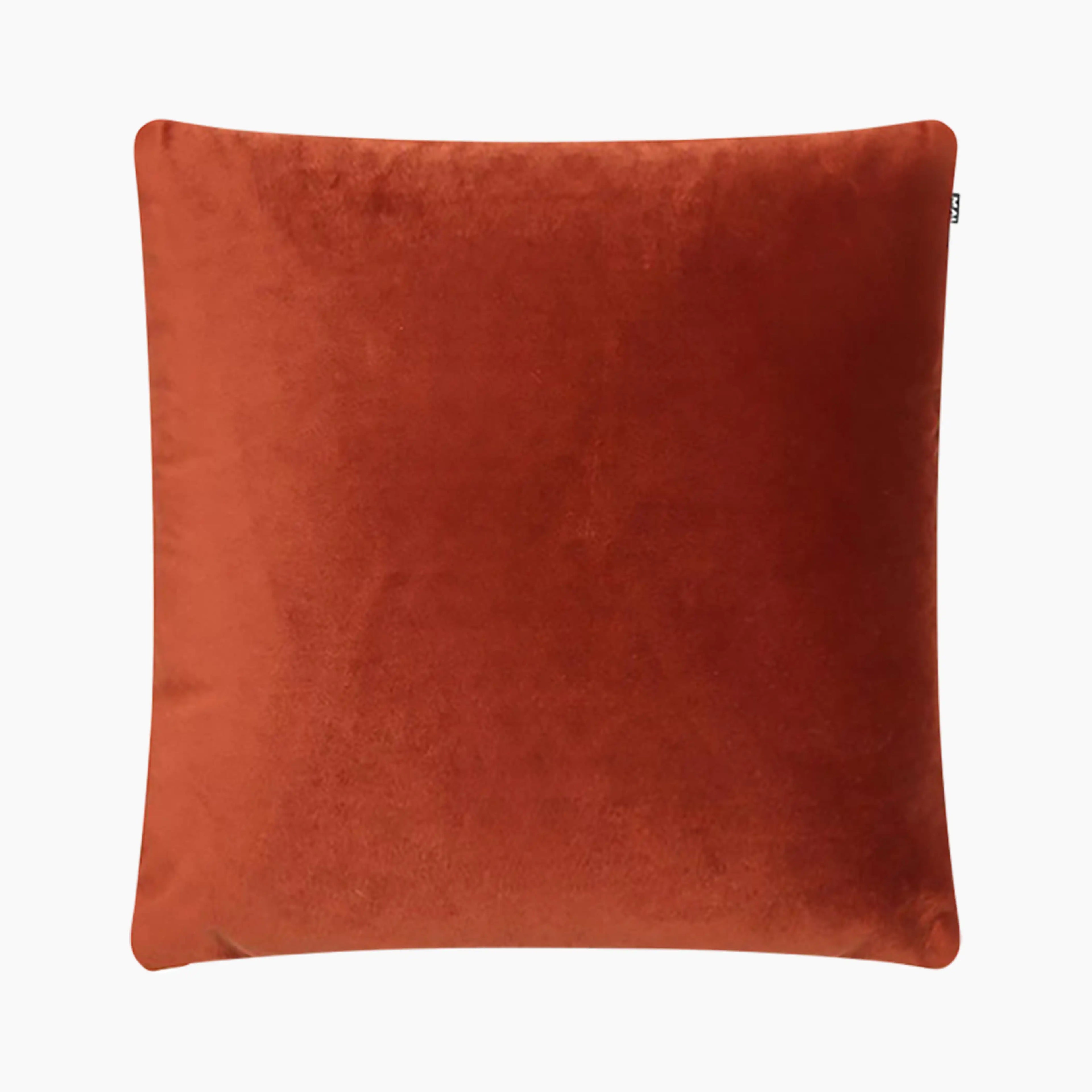 Delaney Square Velvet Cushion | Paprika Red
