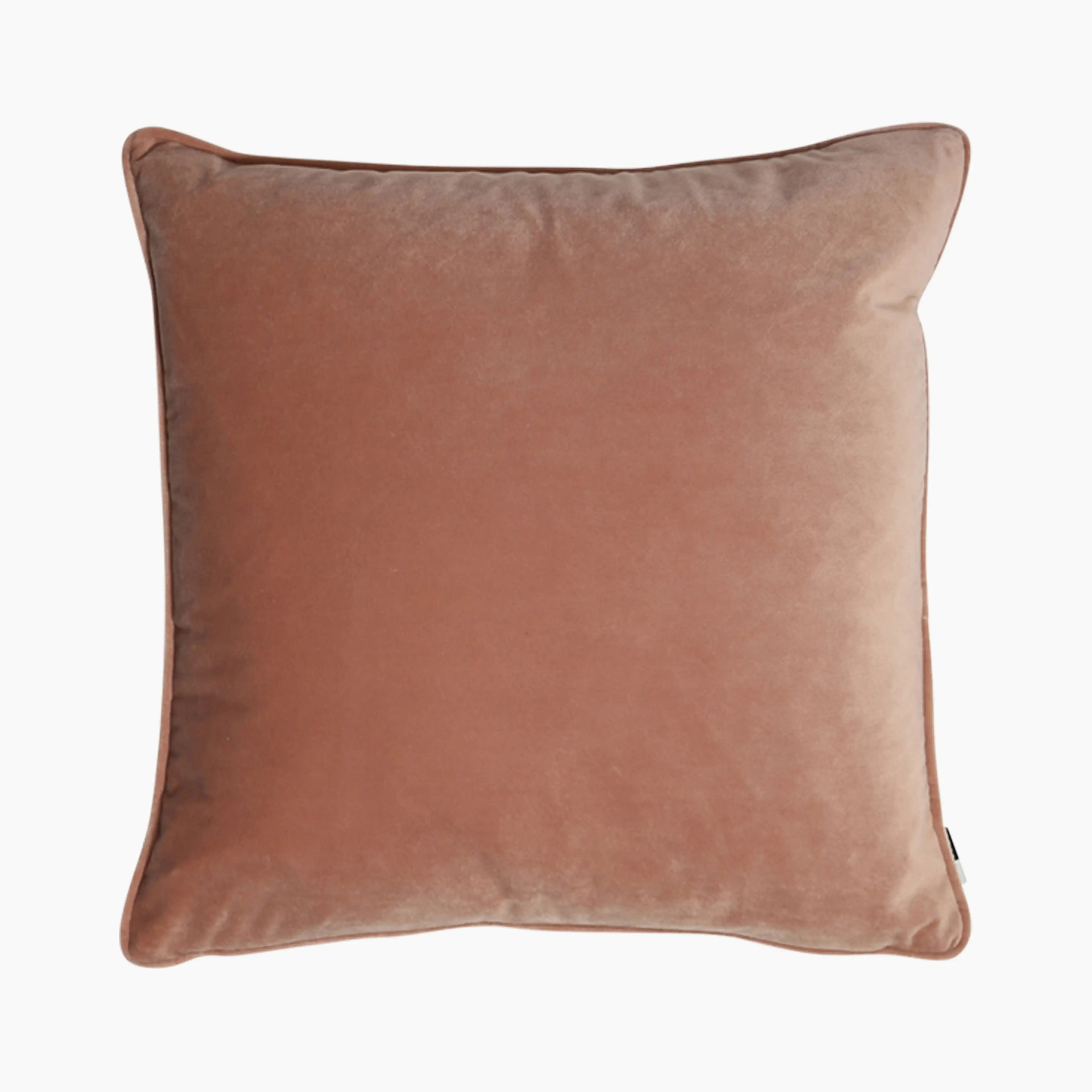 Delaney Square Velvet Cushion | Dusky Pink