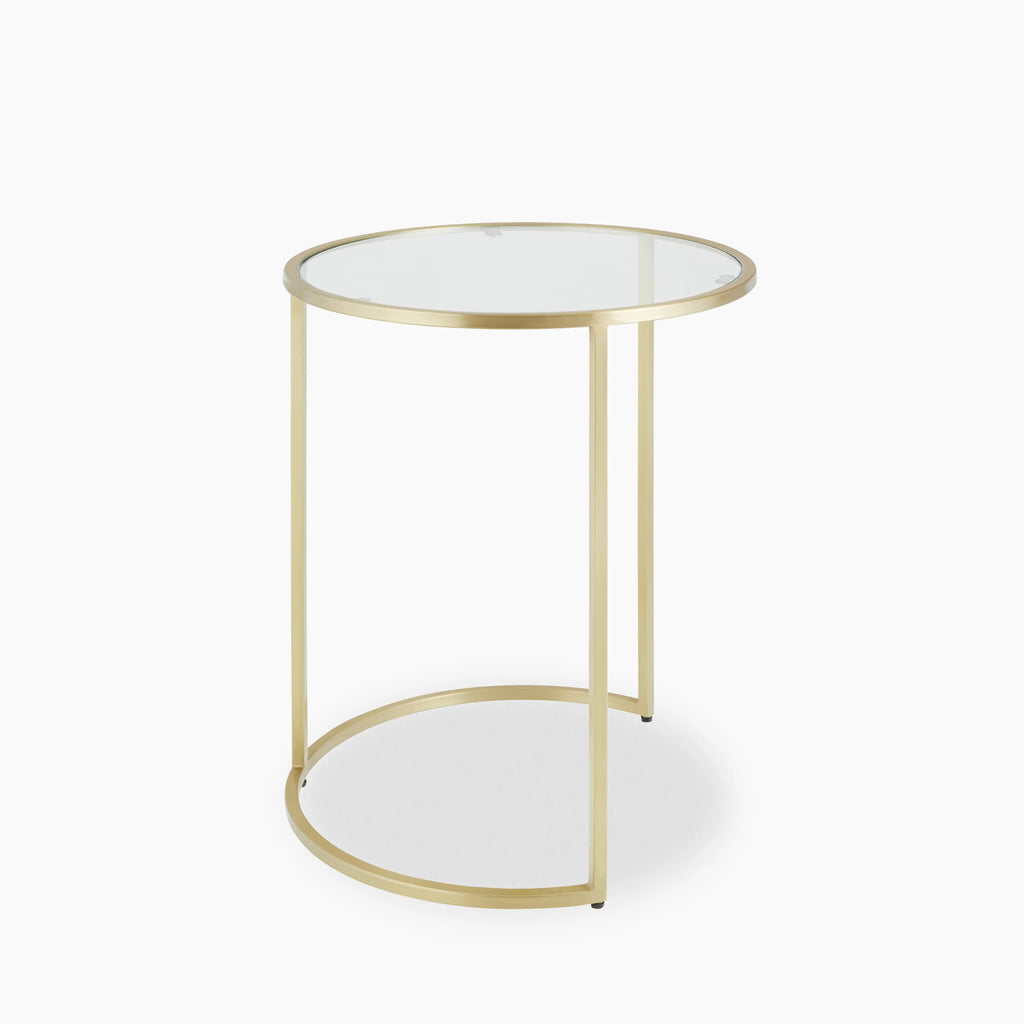 Madison Set of 3 Round Nesting Side Tables | Brass