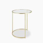 Madison Set of 3 Round Nesting Side Tables | Brass