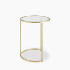 Madison Set of 3 Round Nesting Side Tables | Brass