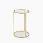 Madison Set of 3 Round Nesting Side Tables | Brass