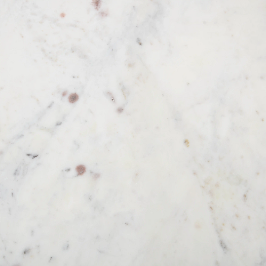 Madison Set Of 3 Round Nesting Side Tables | White Marble & Brass