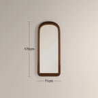 Ciara Arch Full Length Mirror, 170 x 71 cm | Walnut