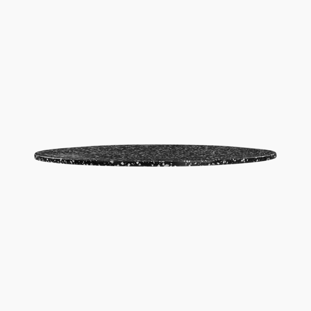 Farrow Round Table Top | Black Terrazzo