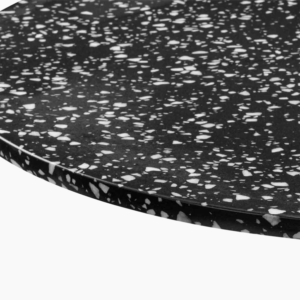 Farrow Round Table Top | Black Terrazzo