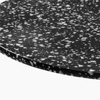 Farrow Round Table Top | Black Terrazzo