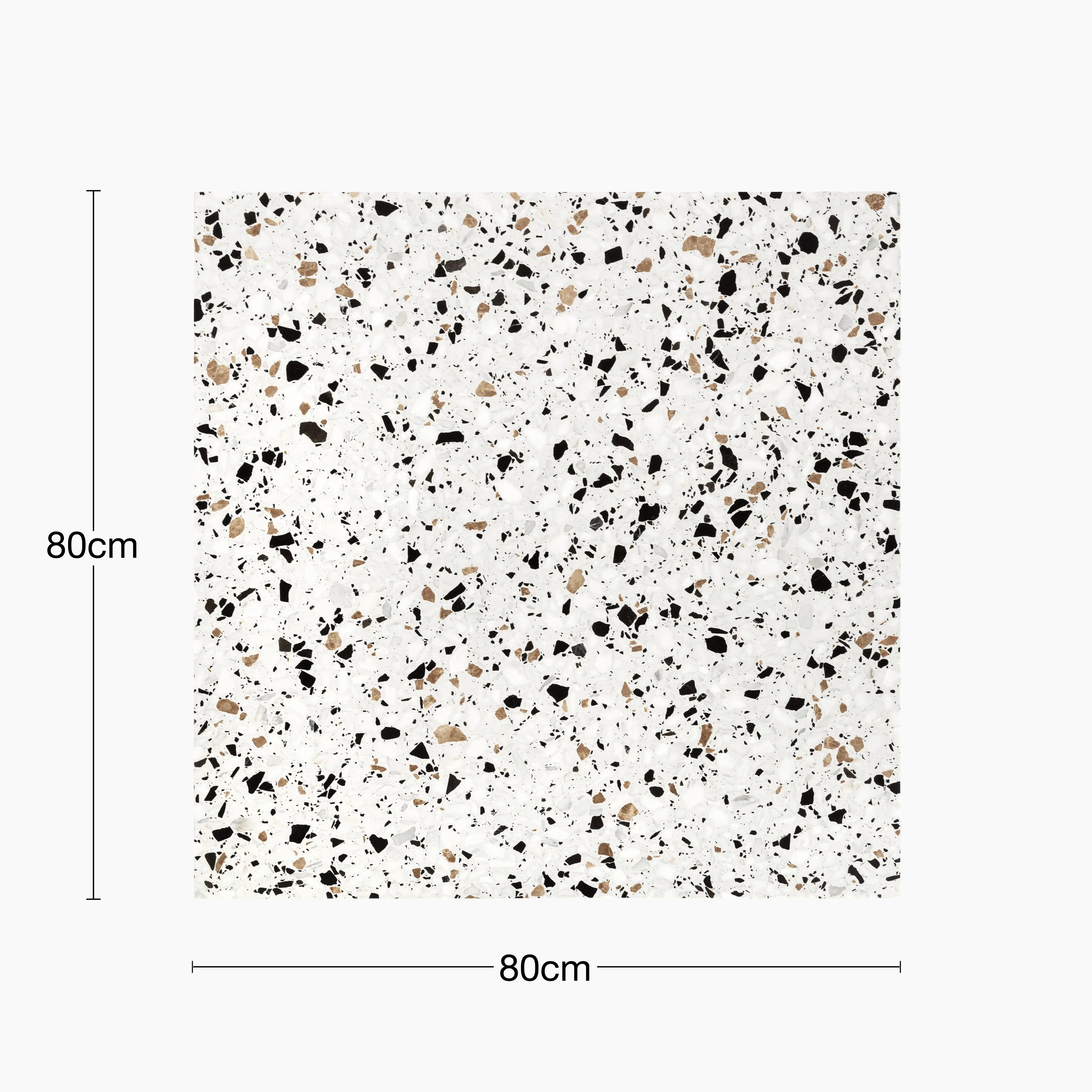 Farrow Square Table Top | White Terrazzo