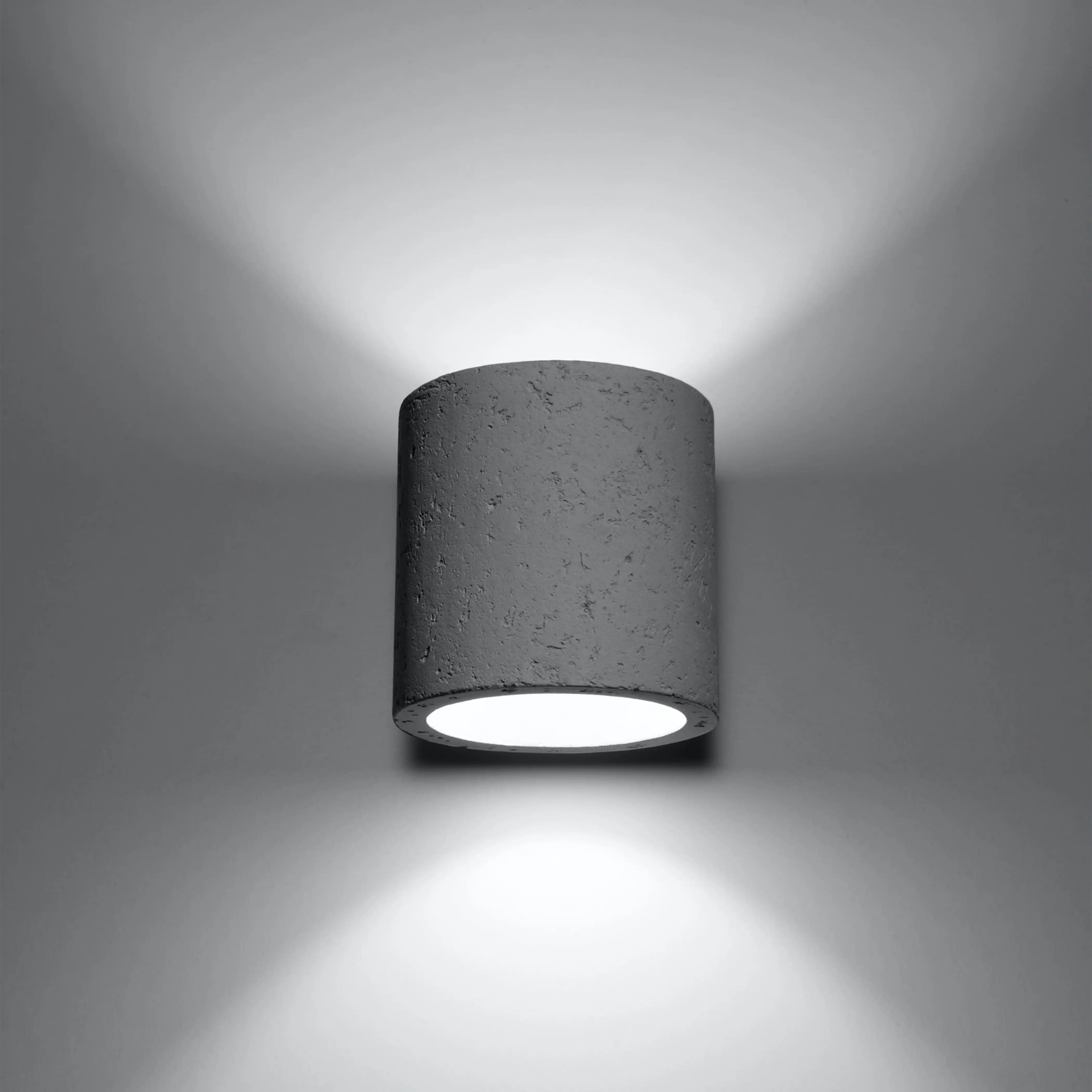 Assia Round Wall Light | Concrete Grey
