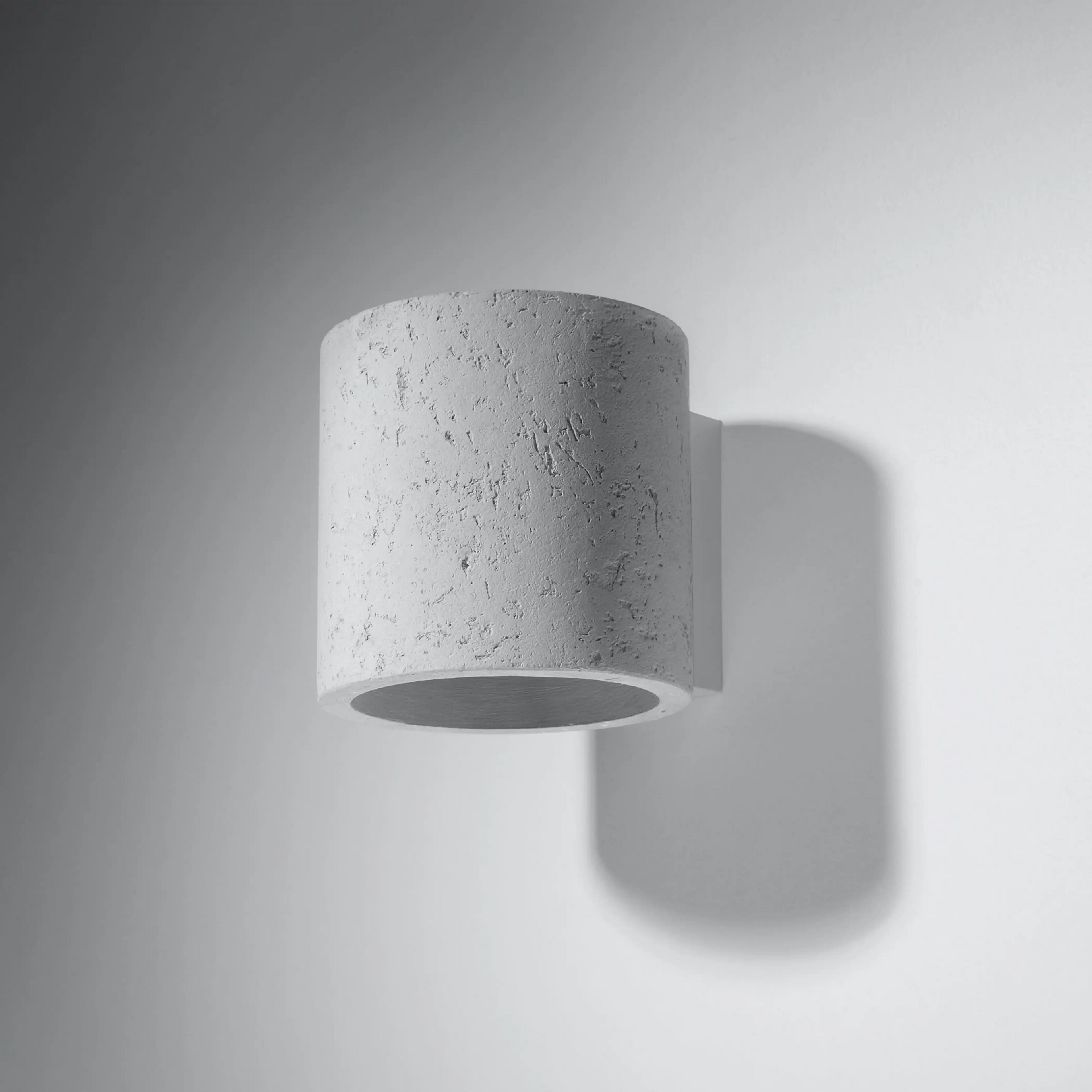 Assia Round Wall Light | Concrete Grey