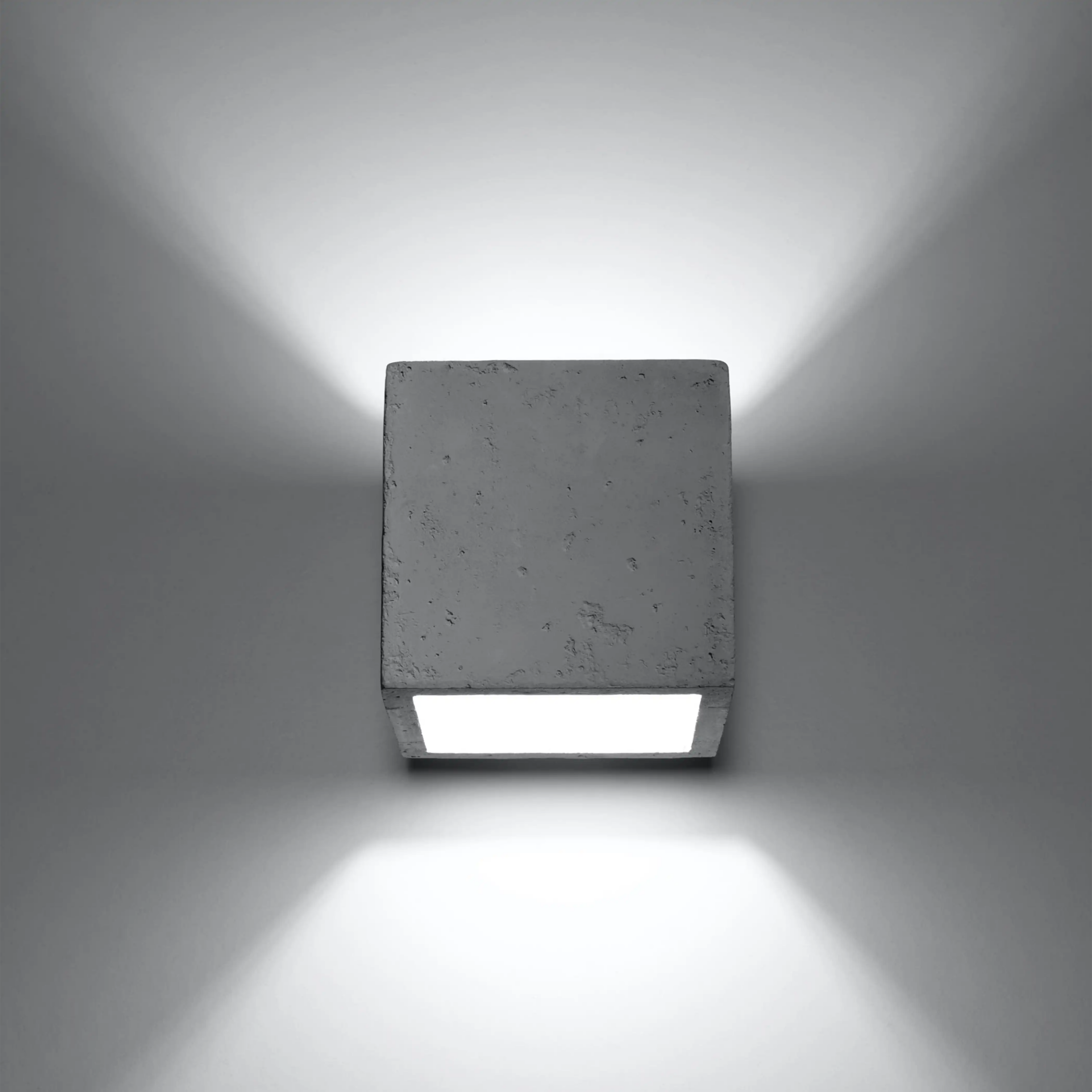 Assia Square Wall Light | Concrete Grey