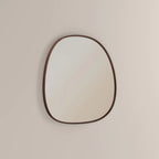 Ferne Asymmetrical Wall Mirror,  80 cm| Walnut