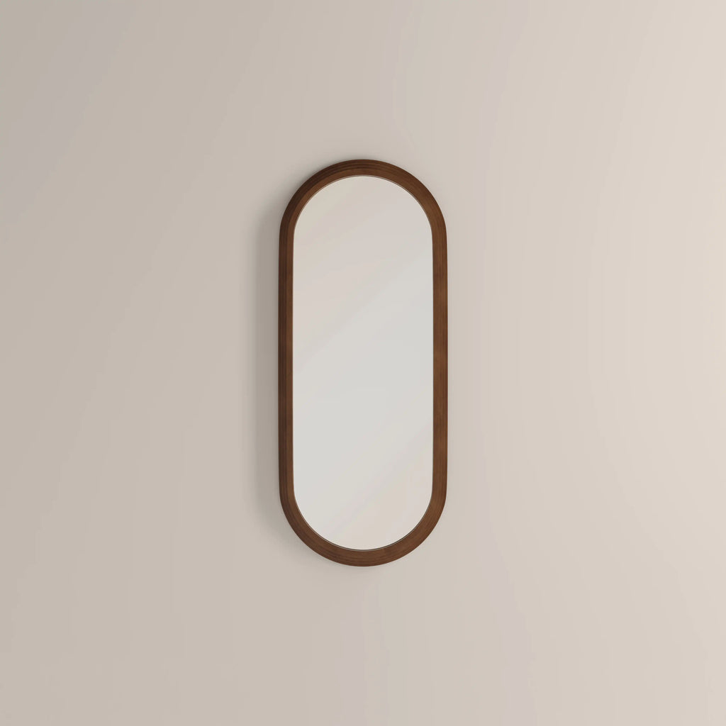 Bette Floor Length Wall Mirror, 120 x 50 cm  | Walnut