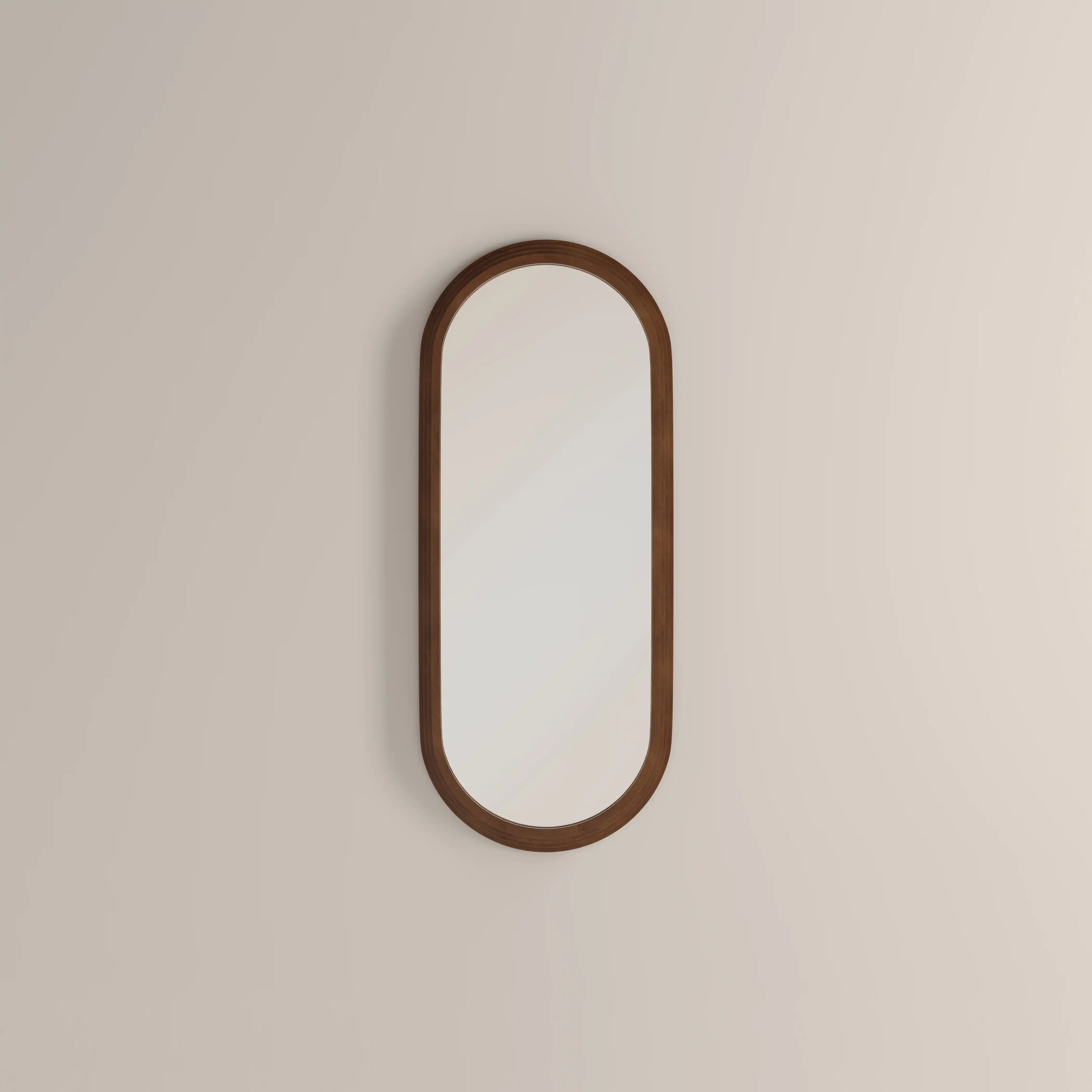 Bette Floor Length Wall Mirror, 120 x 50 cm  | Walnut