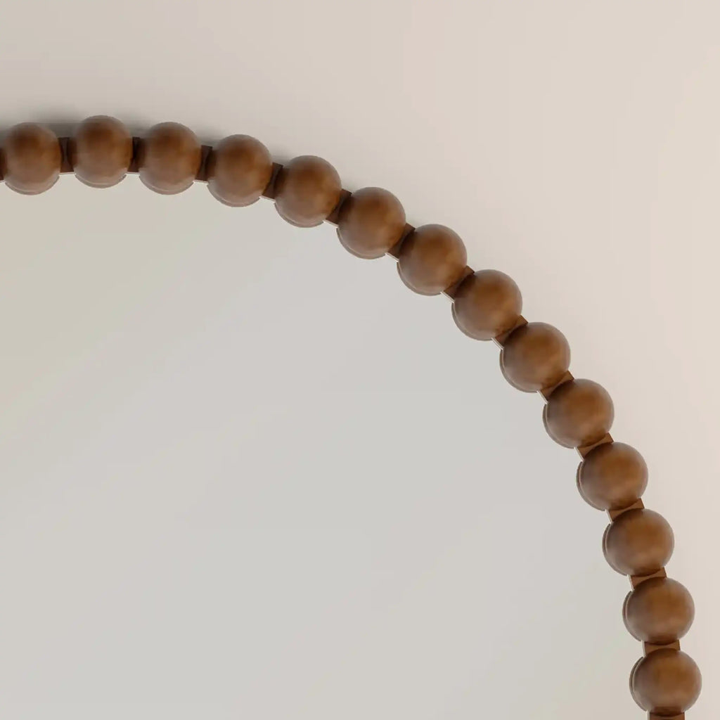 Ashby Oval Wall Mirror, 90 x 60 cm | Walnut