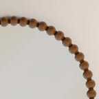 Ashby Round Wall Mirror,  80 cm| Walnut