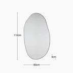 Dutton Pond Wall Mirror,  110 x 60 cm| Walnut