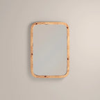 Kolson Rectangle Wall Mirror,  76 x 53 cm| Burl Wood