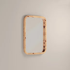 Kolson Rectangle Wall Mirror,  76 x 53 cm| Burl Wood