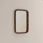 Kolson Rectangle Wall Mirror, 76 x 53 cm | Walnut Burl Wood