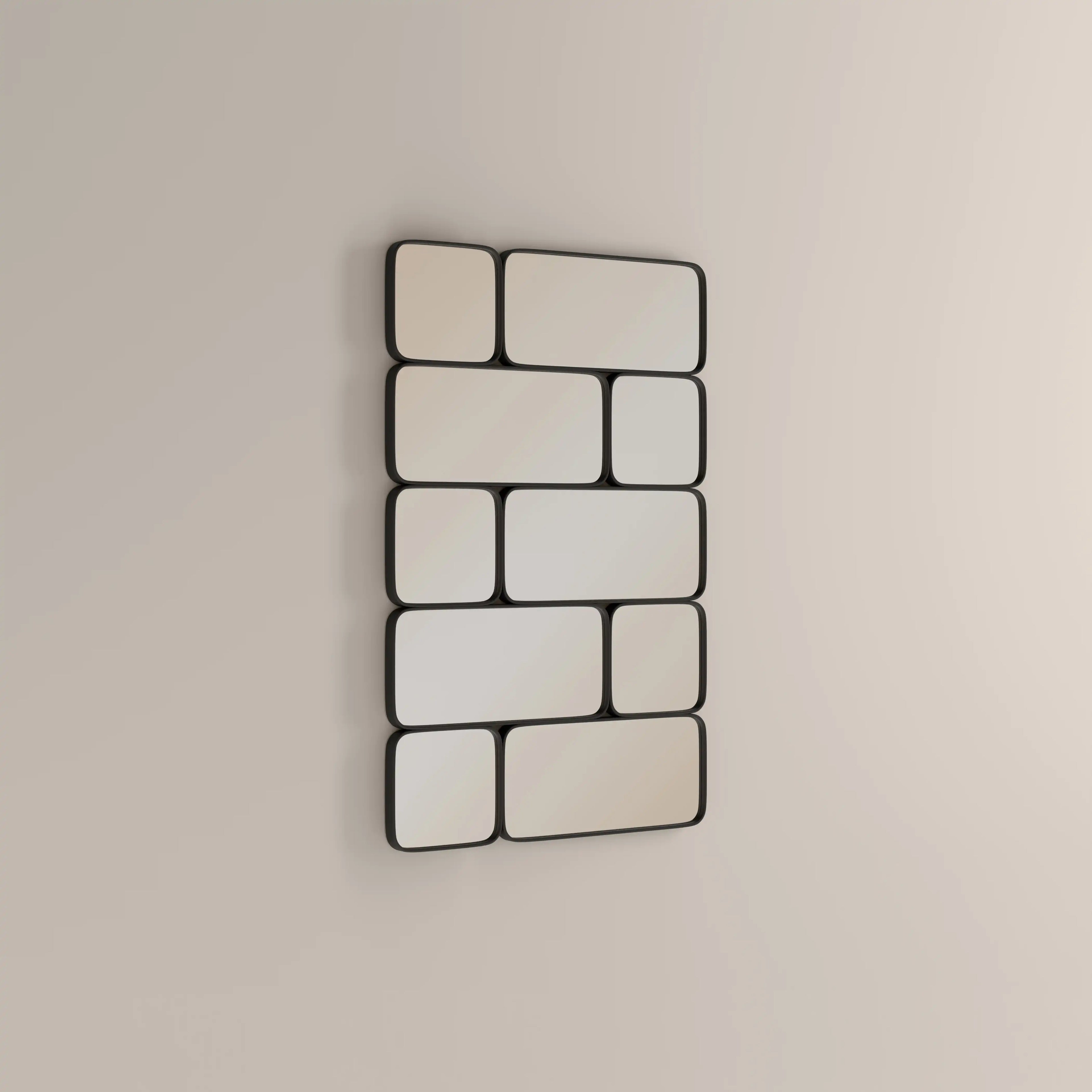 Kaya Rectangle Full Length Mirror, 120 x 80 cm | Black