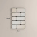 Kaya Rectangle Full Length Mirror, 120 x 80 cm | Black