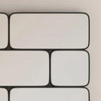 Kaya Rectangle Full Length Mirror, 120 x 80 cm | Black